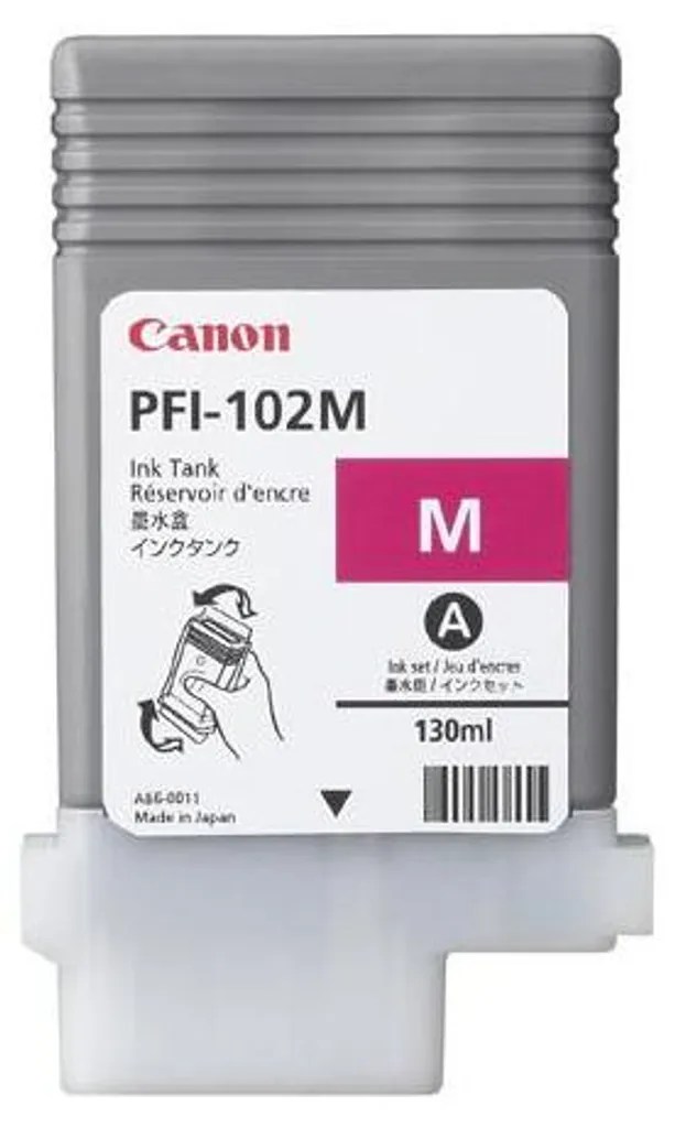 Encre pour Plans Canon PFI-102M Violette 130ml Idéale Bureau d'Études
