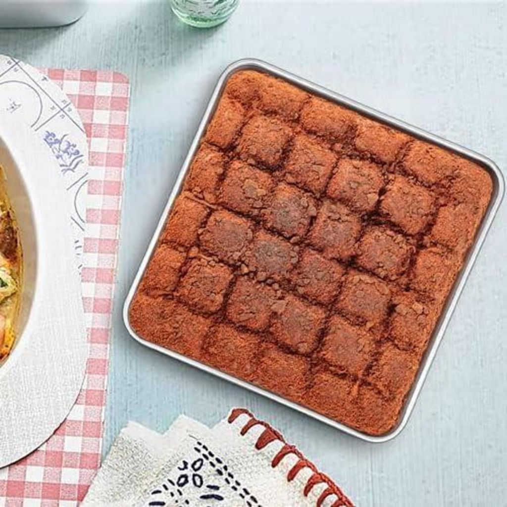 Joyfair Backform Quadratisch - Edelstahl Auflaufform Mit Deckel Für Kuchen & Lasagne