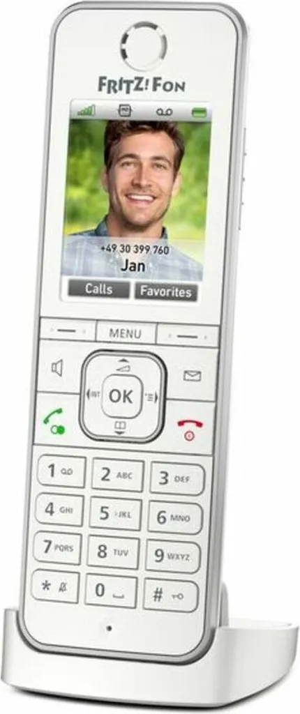 Téléphone Sans Fil Fritz! 20002875 Blanc pour Maison et Télétravailleur