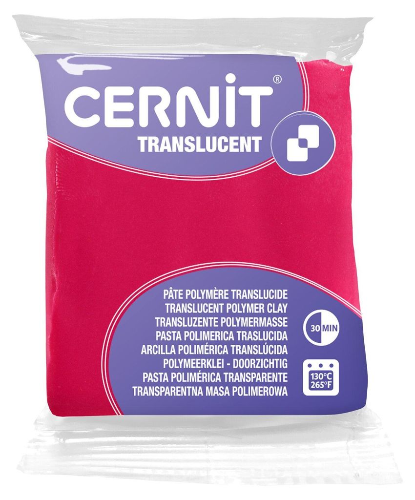 Cernit Translucent 56 G Rubinrot Produktbild 