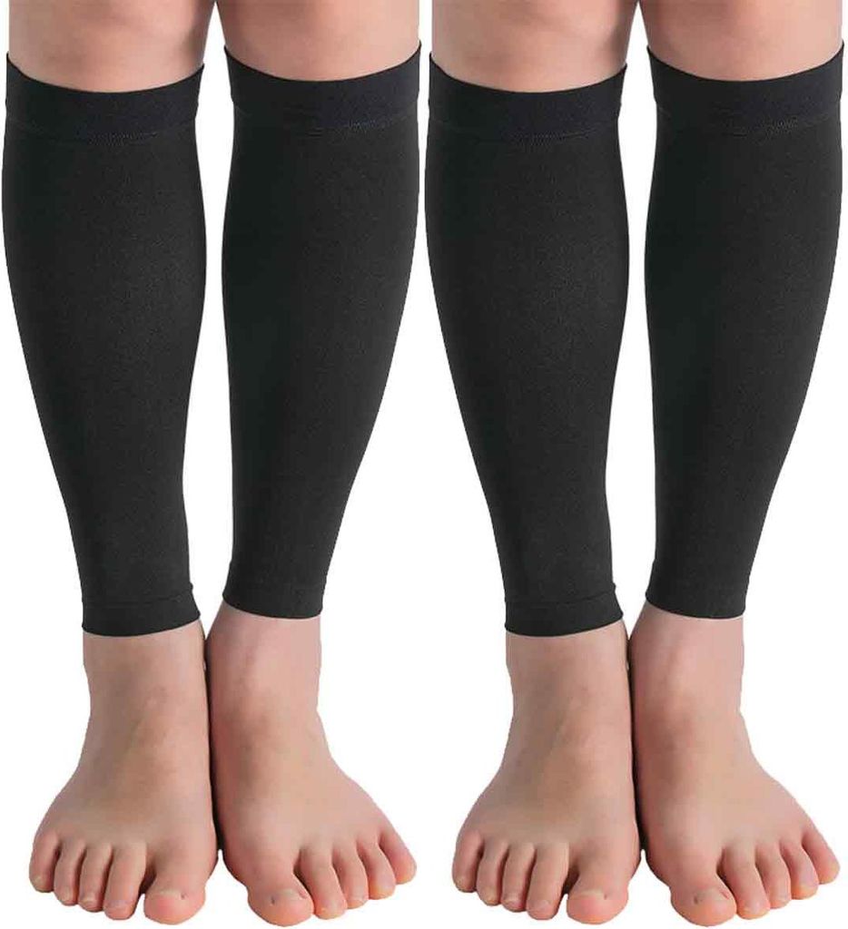 4XL (2er-Pack) Breite Waden-Kompressionsmanschette für Damen und Herren, Übergröße, abgestufte Unterstützung zur Wiederherstellung der Durchbl...