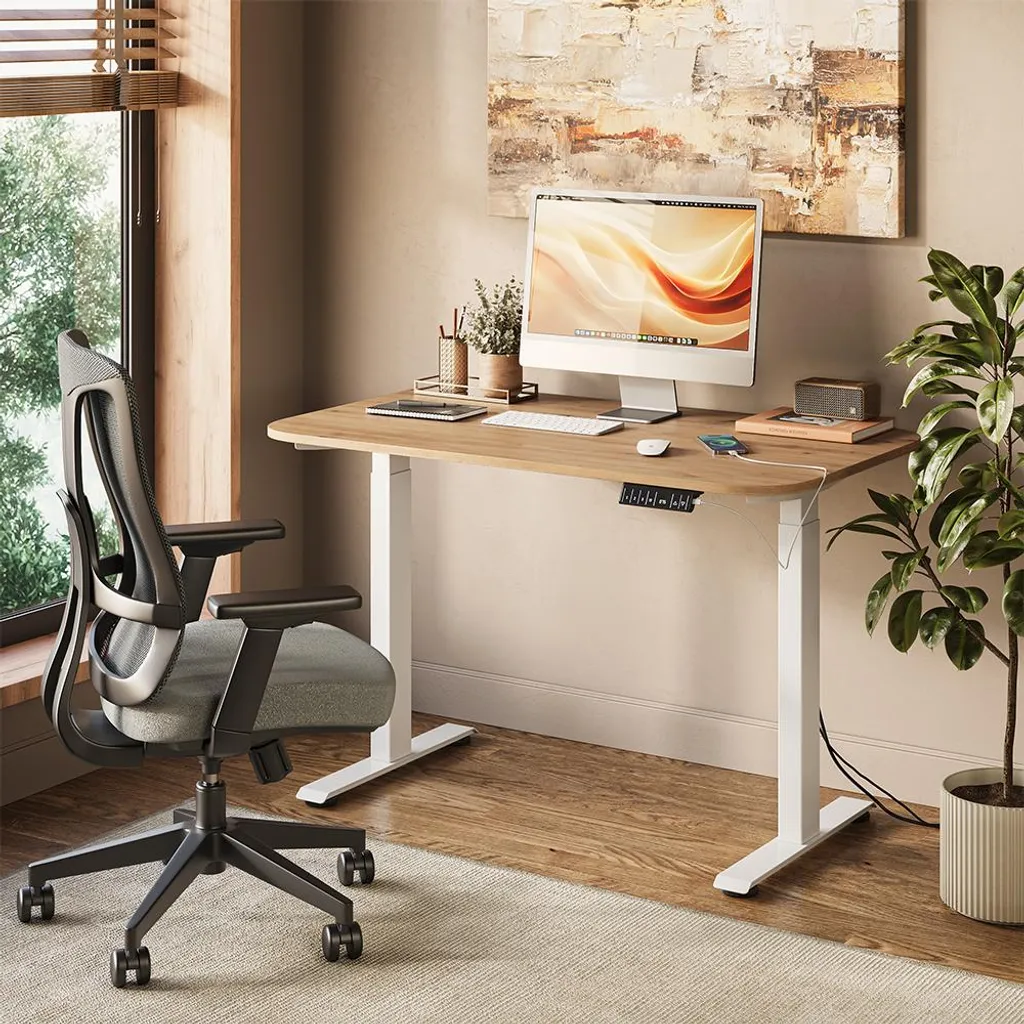 Bureau assis debout motorisé Vicco Elevate 120x70 cm réglable en hauteur