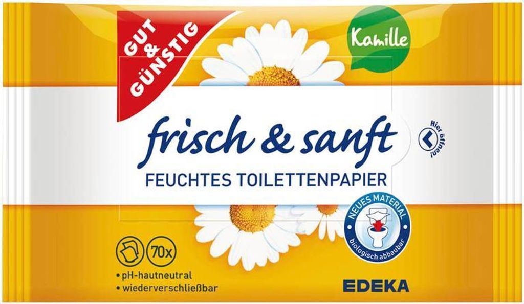 GUT&GÜNSTIG 4192648006 Carta igienica umida fresca e Immagine del prodotto 