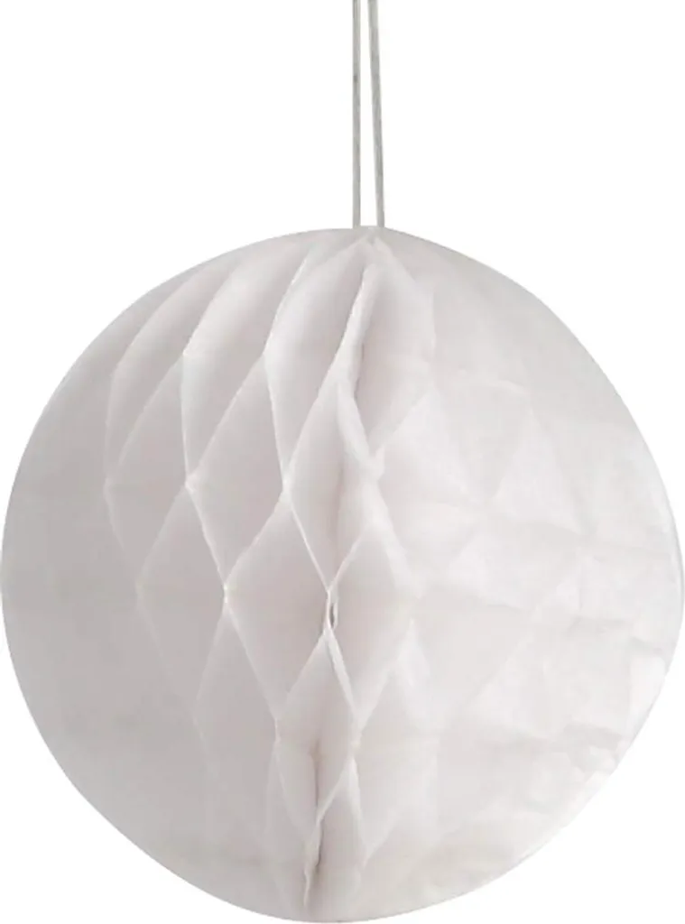 Palla a Fisarmonica Bianca 8cm Set 10pz - Arredo Tavola e Cerimonie