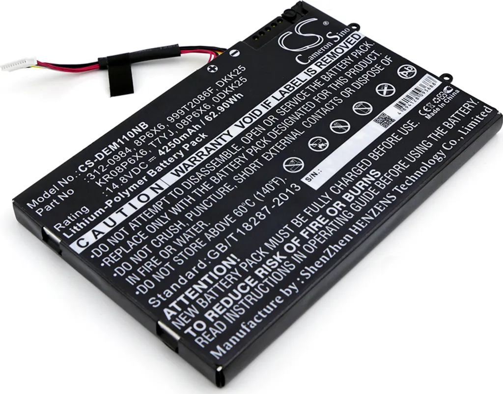 Batterie PC Portable 5200mAh pour Dell Alienware M11x et M14x R2 Haute Capacité
