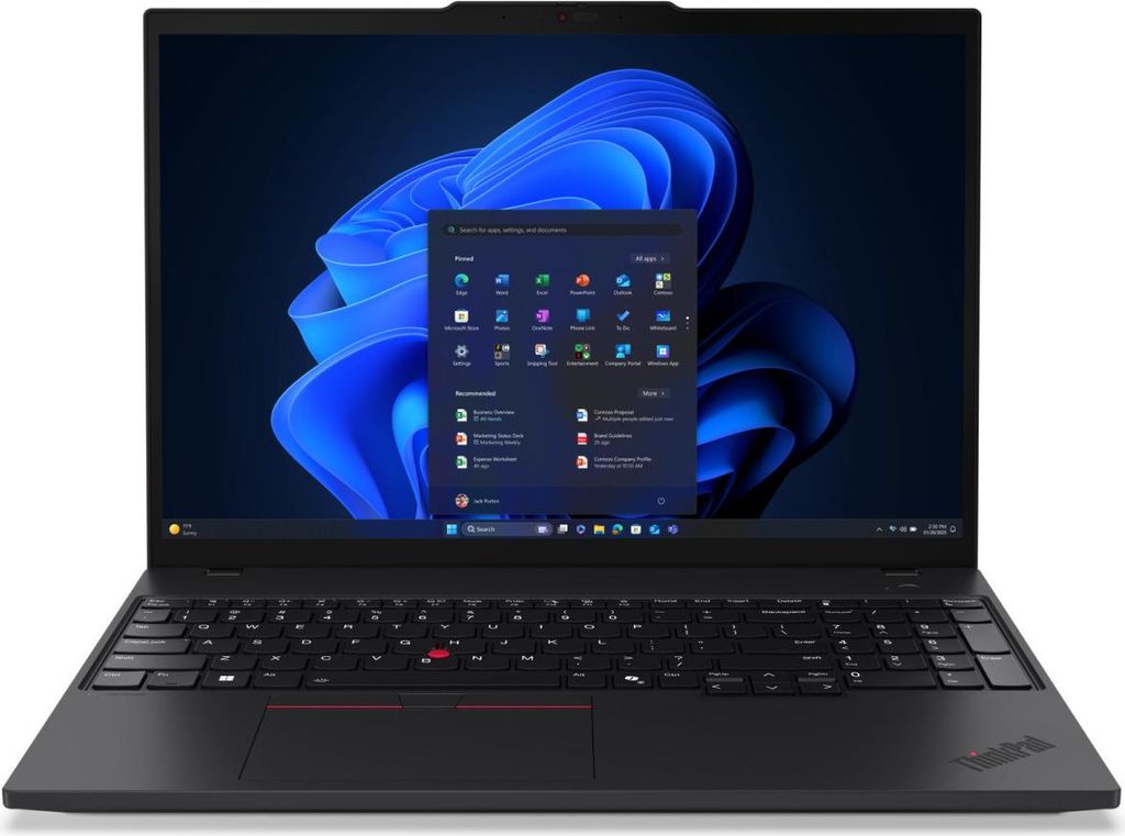 Lenovo ThinkPad T16 Gen 4 (Intel), Intel Core Ultra 7, 40,6 cm (16"), 1920 x 1200 Pixel, 16 GB, 512 GB, Windows 11 Pro