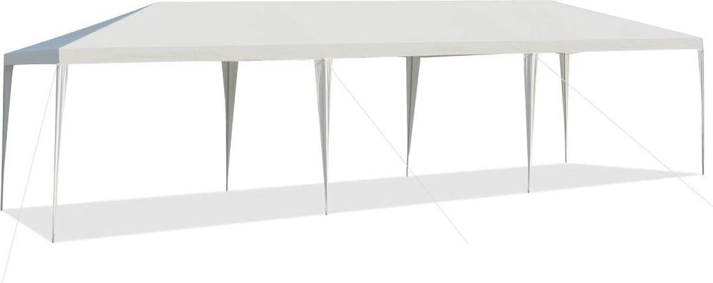 KOMFOTTEU 3x9m Partyzelt, Gartenpavillon Faltbar & tragbar, Gartenzelt mit Metallrohren robust & wasserfest, Pavillon für Partys, Veranstaltungen,...