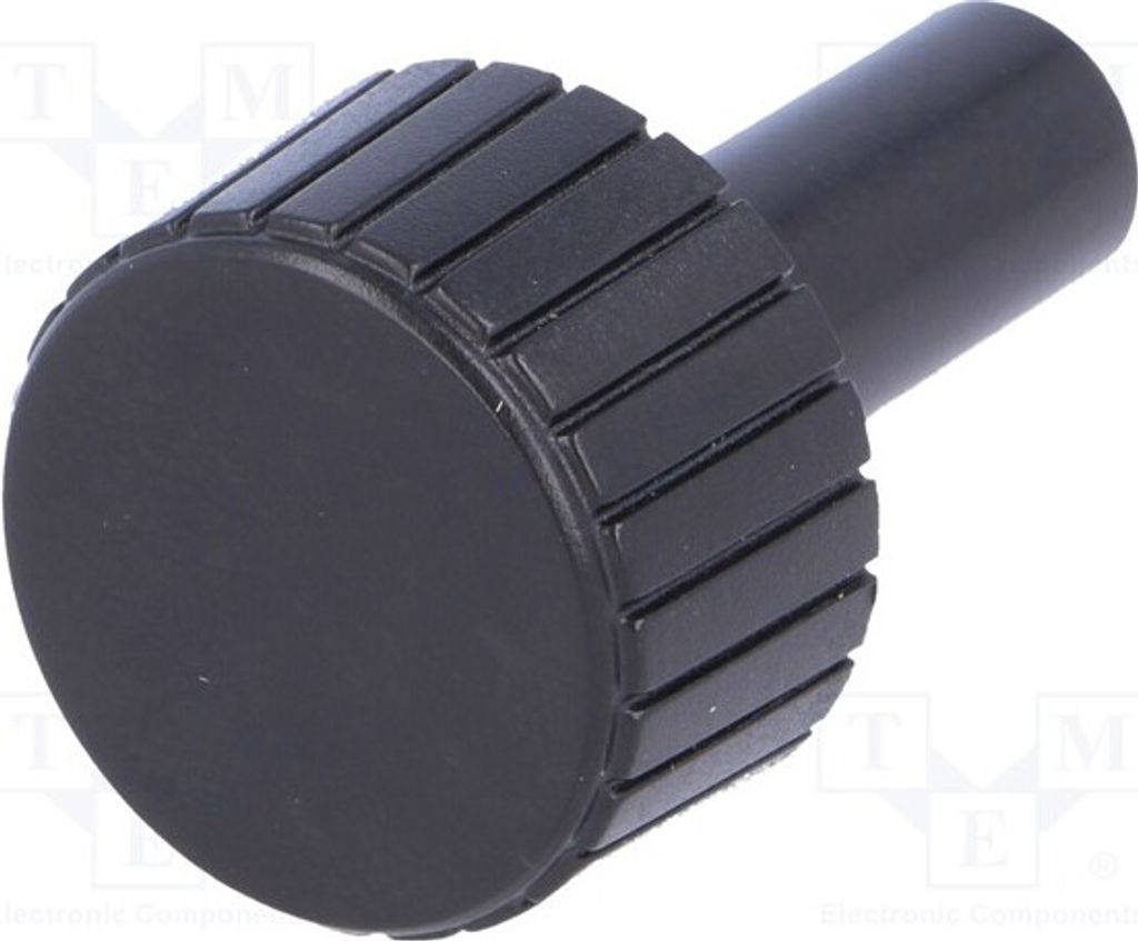2x Drehknopf ohne Anzeige ØAchse: 6mm Ø22x12mm schwarz Hmax: 35mm Drehknöpfe für