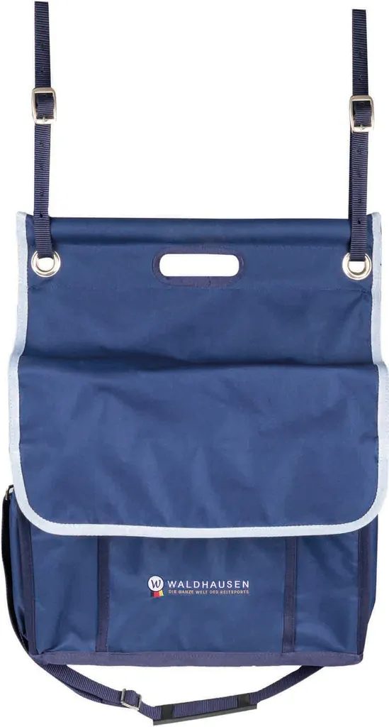 Sac de boxe pour cheval petit format navy : rangement mural pratique