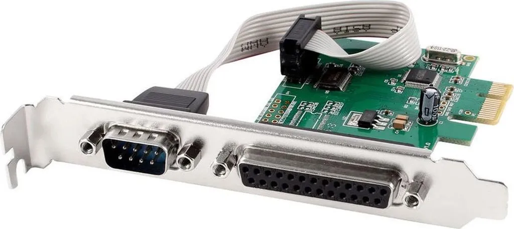 Carte d'interface PCI-Express compacte Low Profile avec port COM