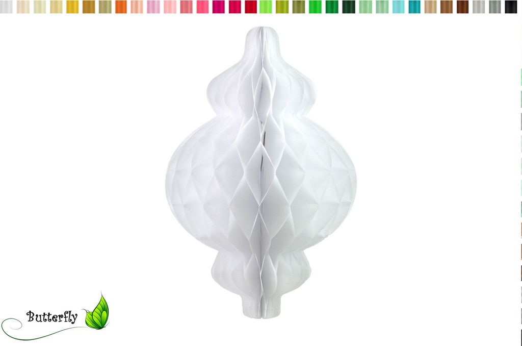 1 Wabenfigur Laterne 17x25cm, Farbauswahl:weiß 029