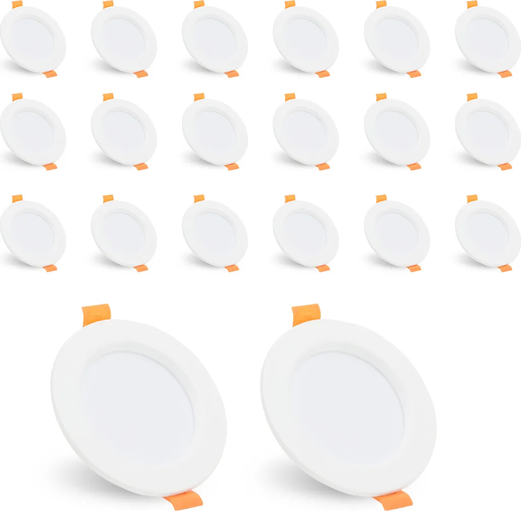 Jopassy 20x Faretto da Incasso LED 5W Bianco Caldo 3200K per Cartongesso