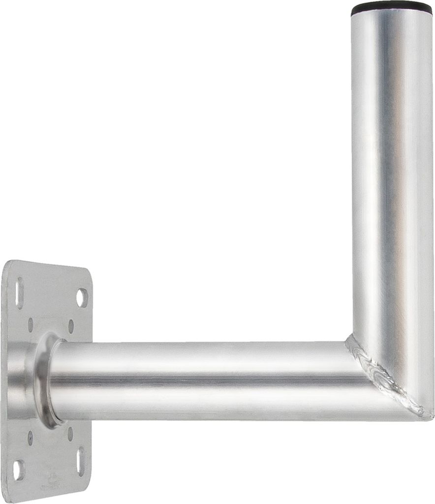 Wentronic Goobay - Befestigungskit (Wandbefestigung) für Satellitenschüssel - Aluminium