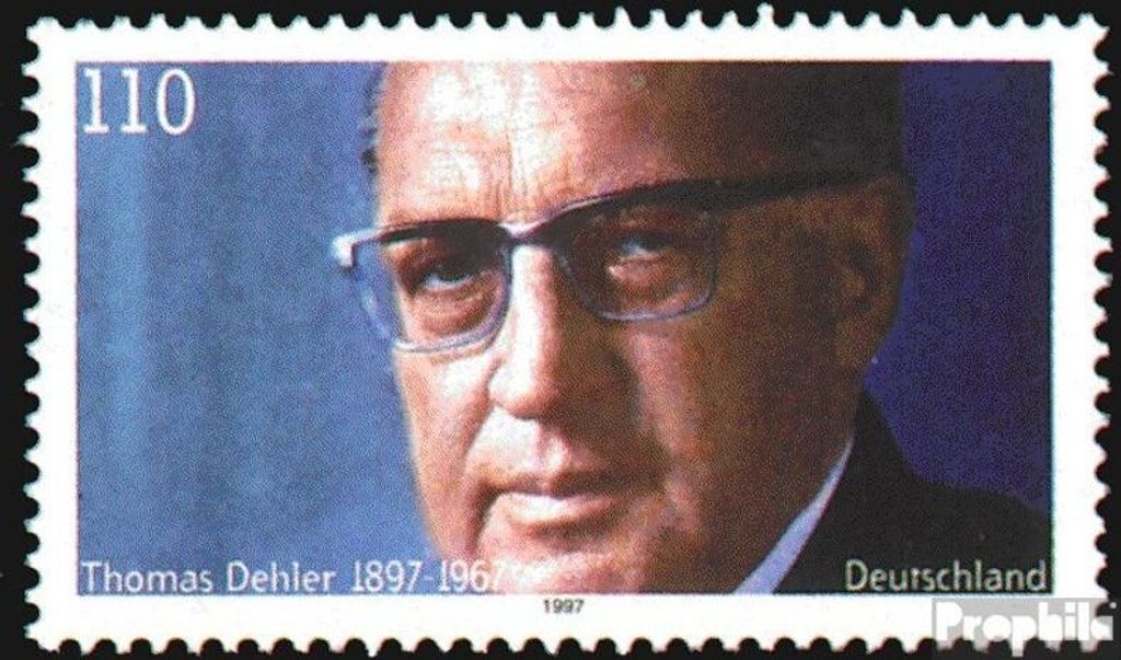 Briefmarken BRD (BR.Deutschland) 1997 Mi 1963 (kompl.Ausg.) FDC 100. Geburtstag von Thomas Dehler