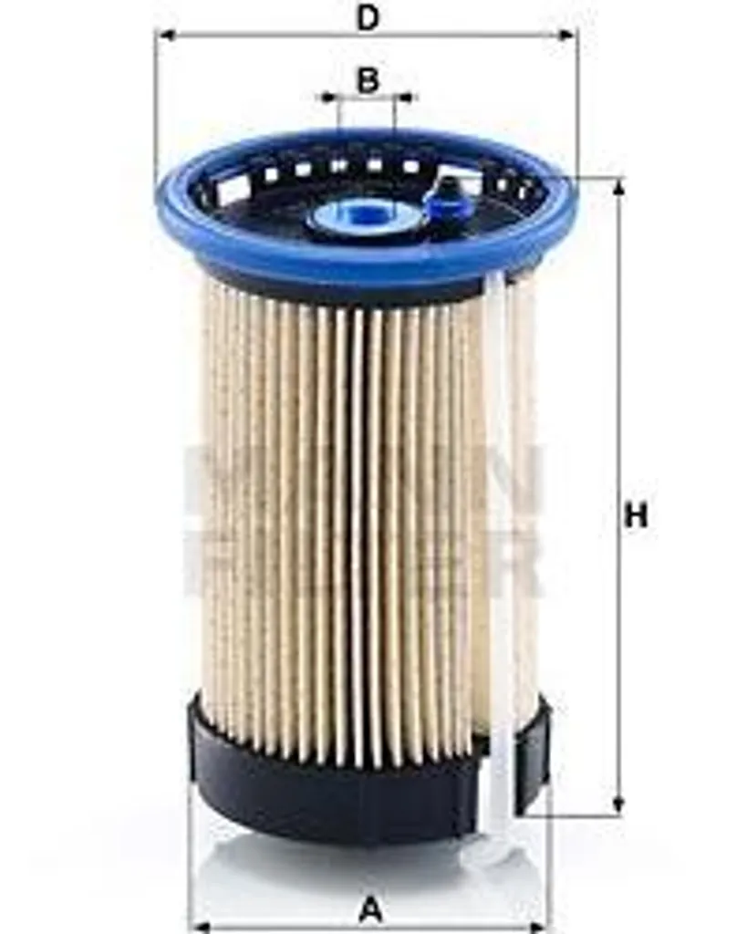 MANN-FILTER PU 8015 Filtre à Carburant OE 7N0127177A pour VW Tiguan et CC