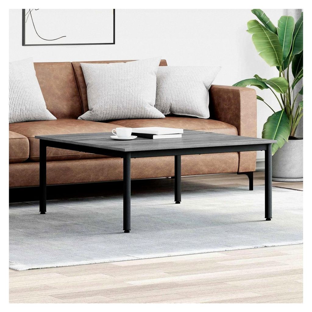 Rechteckiger Couchtisch mit minimalistischem Design - Grau, geeignet für Wohnzimmer und Familienfeiern