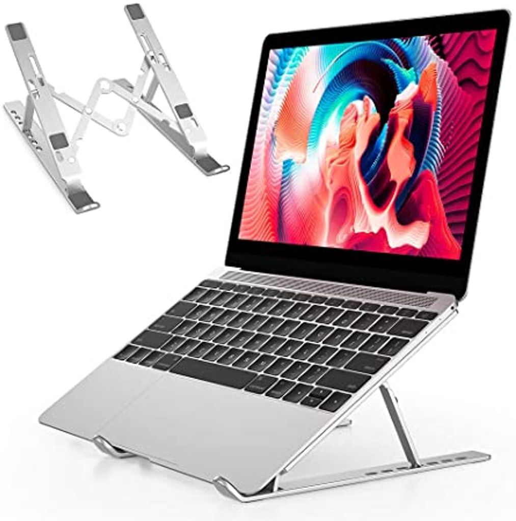 Tablet-Halter Tragbarer Laptop Ständer Aus Aluminium Geeignet für Laptops Bis Zu 17,3 Zoll Und Alle Tablets Verstellbarer Laptop-Ständer