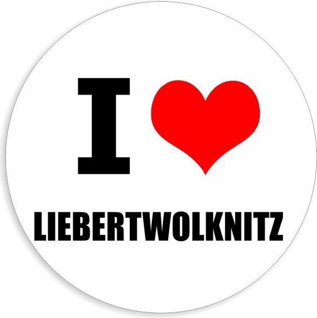 Kiwistar - Autoaufkleber - 5x5 cm - außen klebend - I love Liebertwolkitz für Auto, Laptop, Fahrrad, LKW, Motorrad Aufkleber mehrfarbig Sticker D...