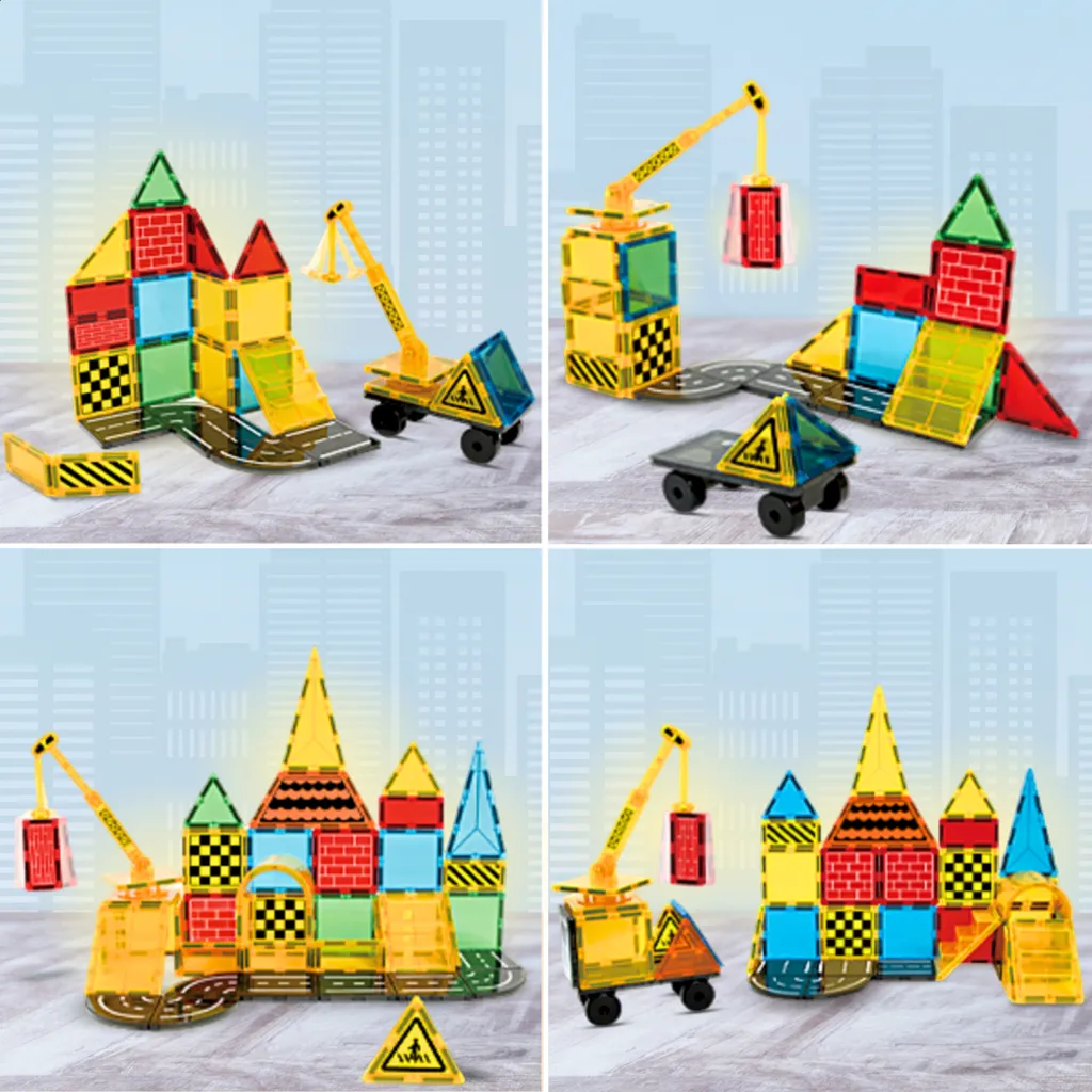 Dalles Magnétiques STEM 90 Pièces - Kit de Construction Ultra Robuste - 9
