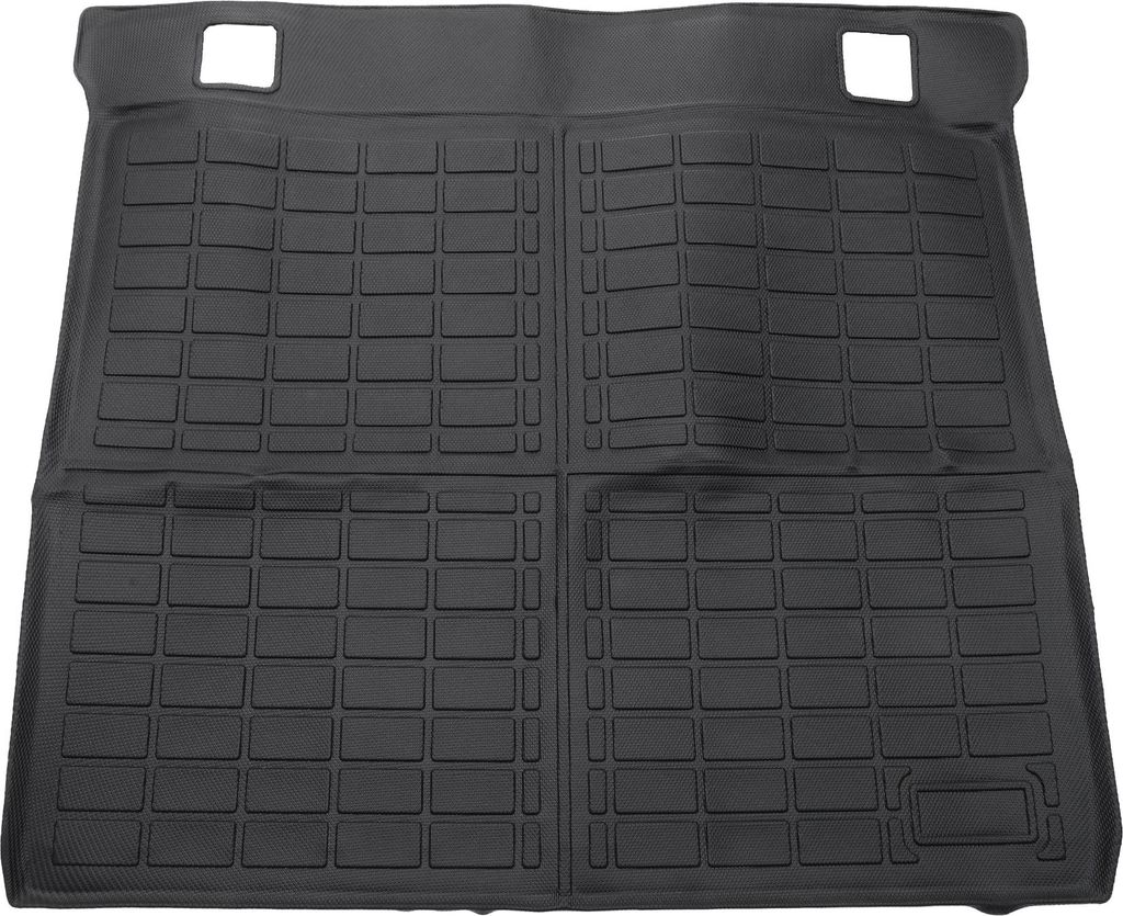 Cargo Liner Kofferraummatte Kofferraum Gepäck Kofferraumwanne Matte für Toyota 4Runner 2013-2024 Schwarz TPE 1 Stück Flaches Gesicht Schachbrett...