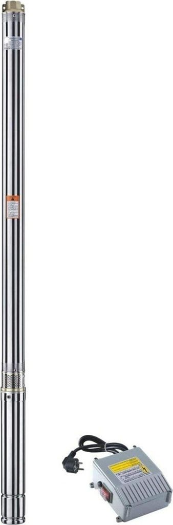 CHM GmbH Brunnenpumpe 2,5 Zoll 550 Watt 8,2 Bar 2700 L/h Tiefbrunnenpumpe sandresistent bis zu 3 %