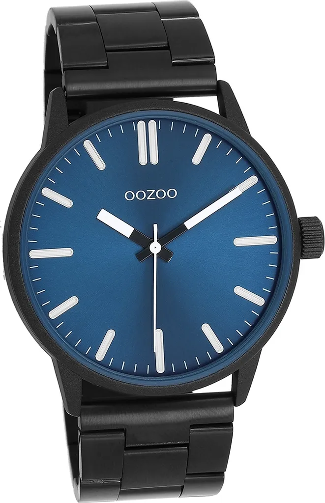 Oozoo orologio da uomo analogico al quarzo bracciale nero Timepieces D2UOC11403
