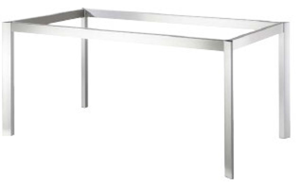 Tischgestell 1588 Edelstahl gebürstet 1588x888x720 mm