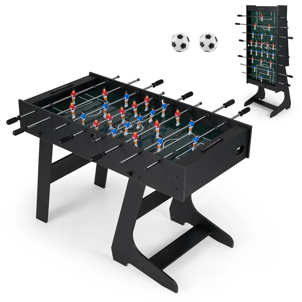 Baby-foot d'Intérieur Idéal Famille : Table Pliable 120cm Gain de Place