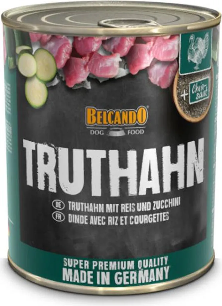 Menu complet Belcando Dinde avec riz 800 g repas vitalité chien adulte