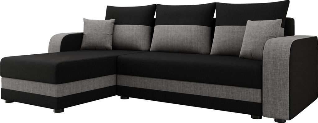 A sectional sofa with a chaise lounge, shown from a side-angle against a white background.