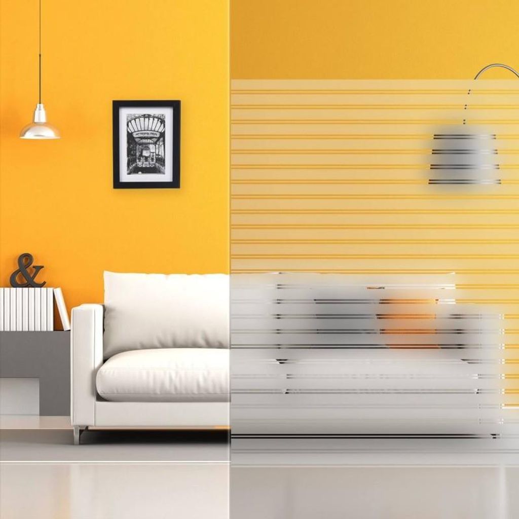 DIMEXACT - DIMEXACT Selbstklebende Dekorfolie mit Motiven für Fenster, Jalousieeffekt 35 mm, Breite 1,52 m, Rolle -152 cm x 0.5 m - en Rouleau