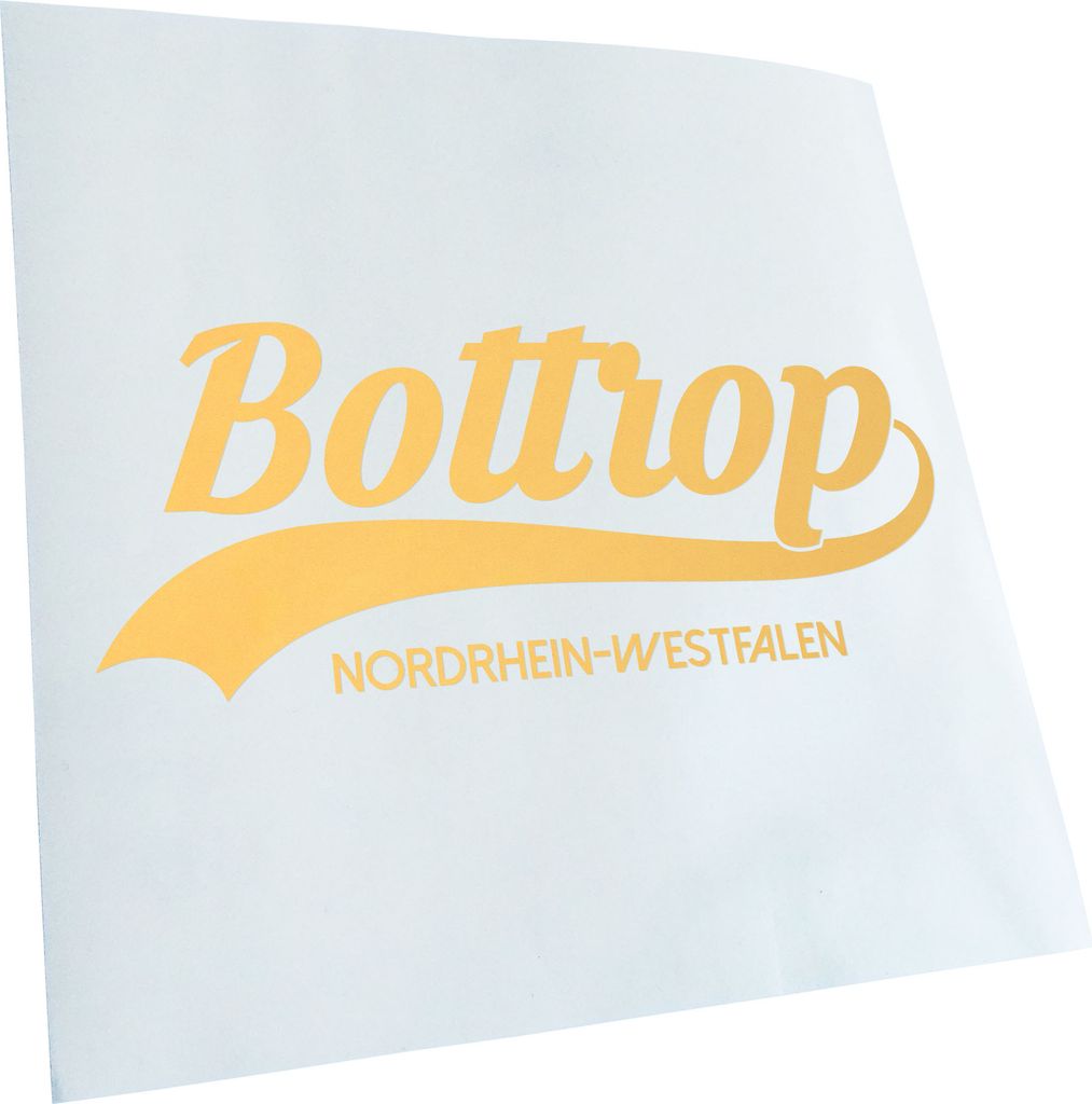 Kiwistar - Autoaufkleber - Bottrop Nordrhein-Westfalen - Creme - 40x16cm - Aufkleber für Auto, Laptop, Fahrrad, LKW, Motorrad mehrfarbig JDM Decal...