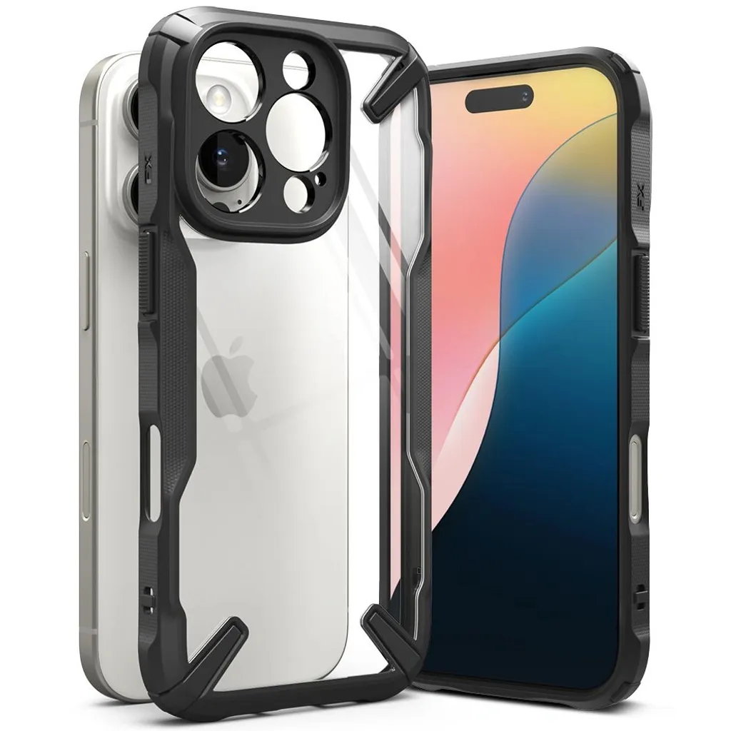 Custodia Ringke Fusion X per iPhone 16 Pro Black: Robustezza Top - 9
