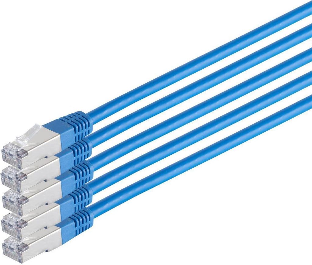 Patchkabel cat 6 S/FTP PIMF HF VE5 blau 1,0m
