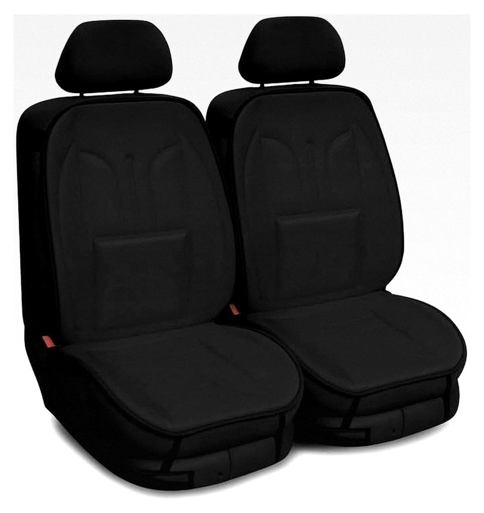 Universelle Autositzbezüge Sitzauflage Autositzmatte für FIAT Palio Polyester Autoschonbezüge Schwarz Vorne 1+1