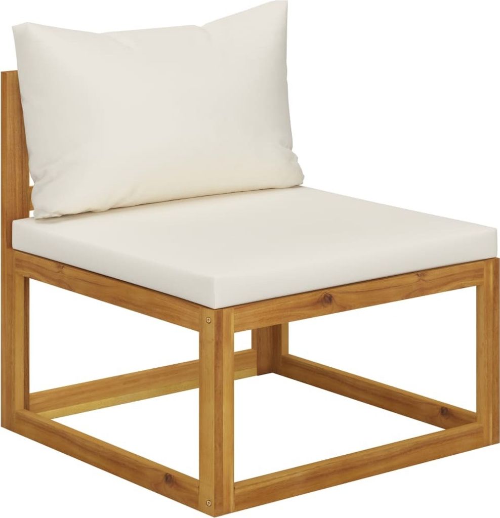 vidaXL Ensemble de canapé 2 pièces avec coussins blanc Image du produit 