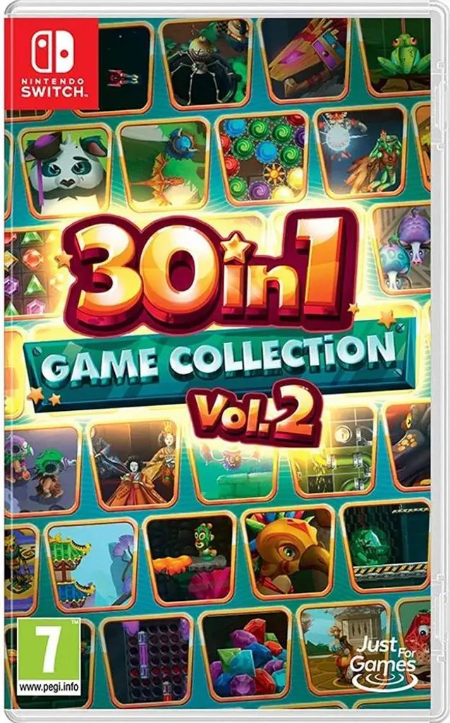 Compilation de 30 jeux Nintendo Switch Volume 2 format Code en boîte