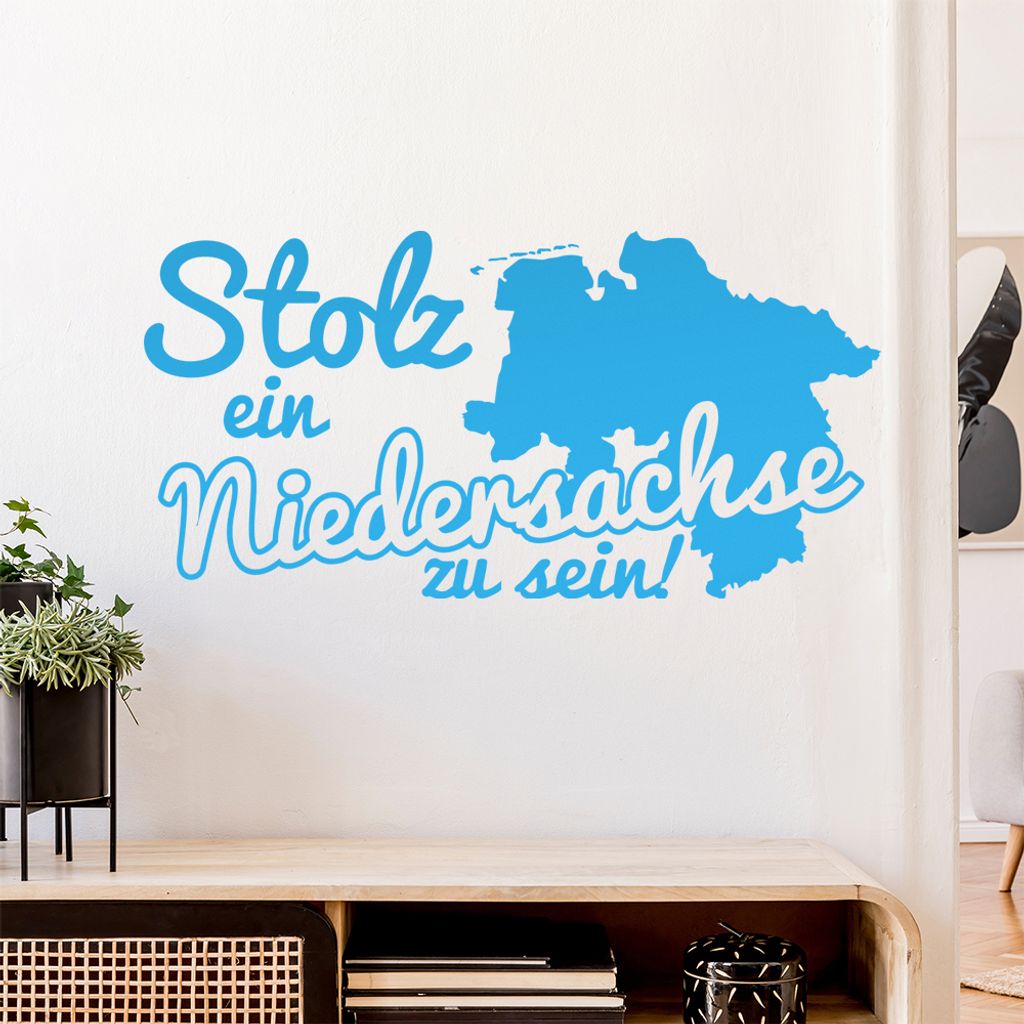 Niedersachse Stolz Wandtattoo Wandaufkleber Wall Sticker - Dekoration, Küche, Wohnzimmer, Schlafzimmer, Badezimmer