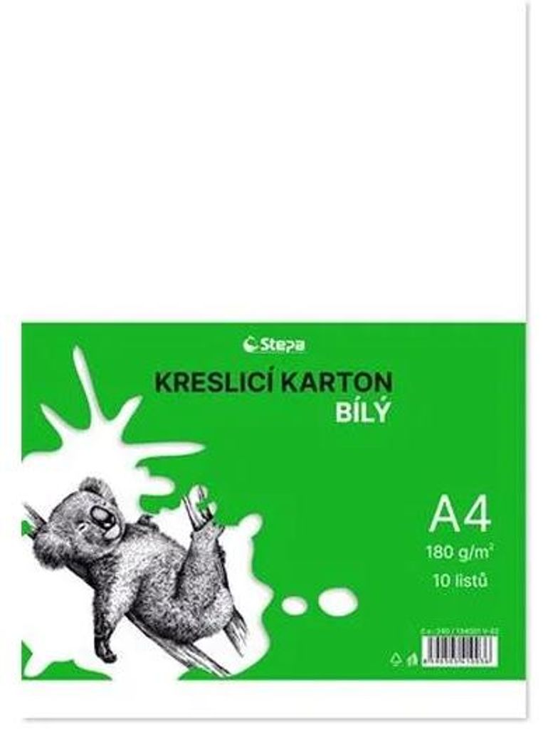 Výkres, A4, 180 g, 10 listov, STEPA, biely Obrázok produktu 