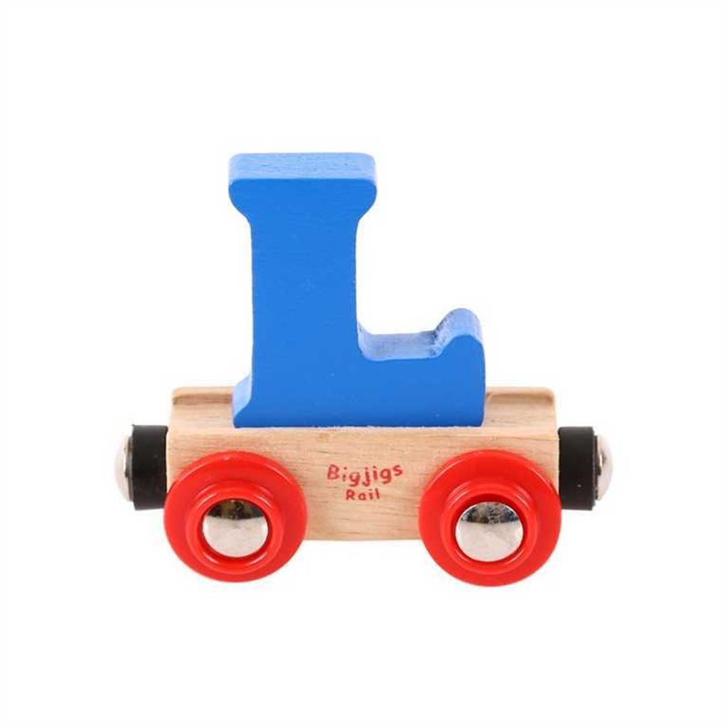 Bigjigs Rail Wagon Holzschienenbahn - Buchstabe L