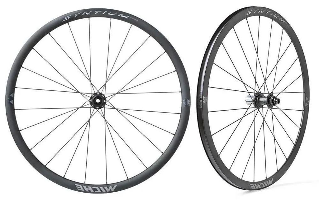 Miche Syntium Aero 28 ́ ́ 700c Cl Disc Tubeless Rennrad Laufradsatz Silber 12 x 100/12 x 142 mm / Shimano/Sram HG Silber 12 x 100/12 x 142 mm