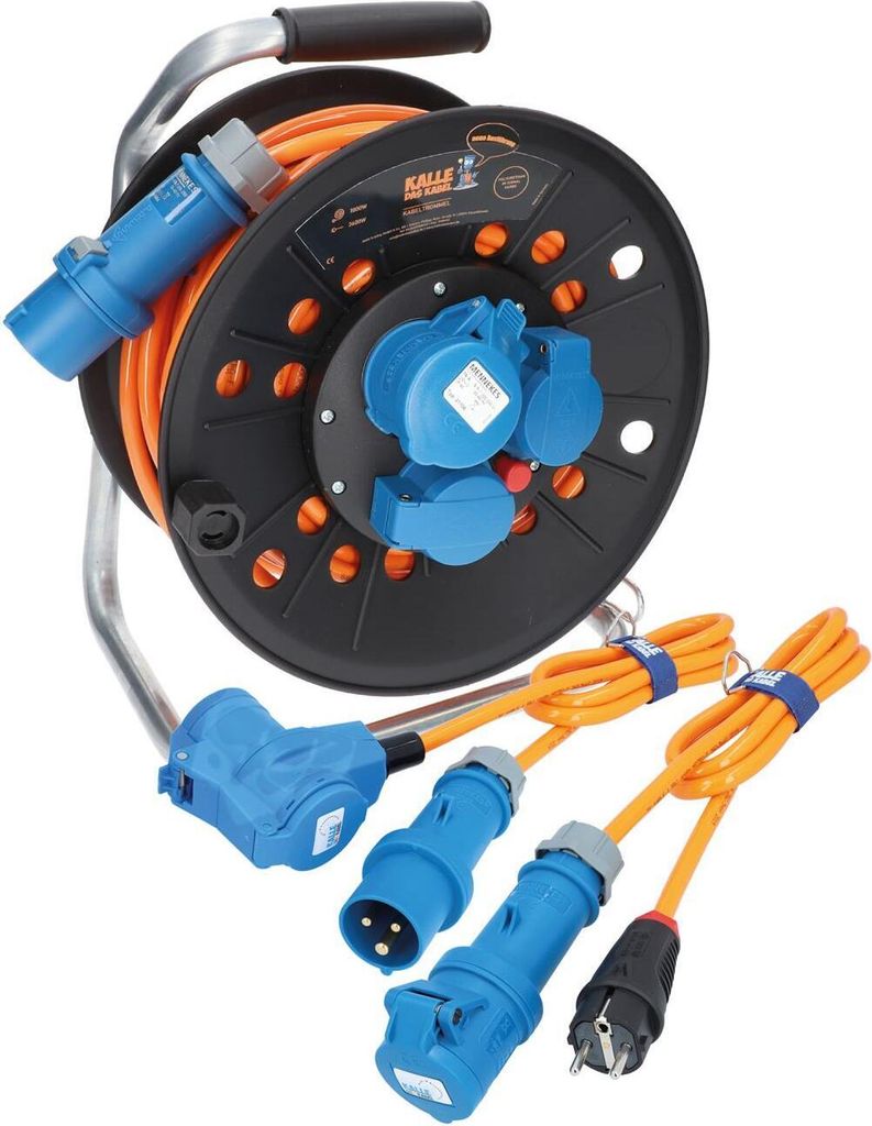 KALLE DAS KABEL CEE Campingkabeltrommel H07BQ-F 3G 2,5 mm² Produktbild 1