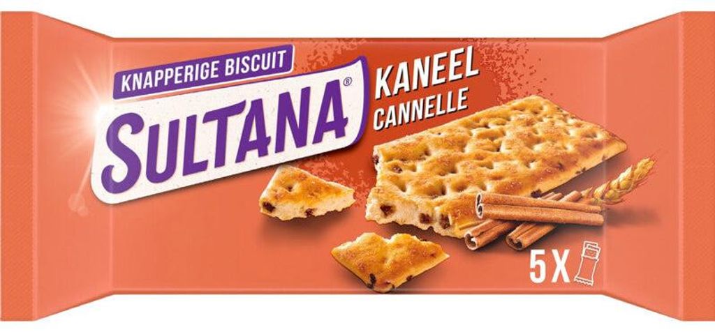 Sultana Knapperrs Kaneel, chrupiące przekąski cynamonowe, Zdjęcie produktu 