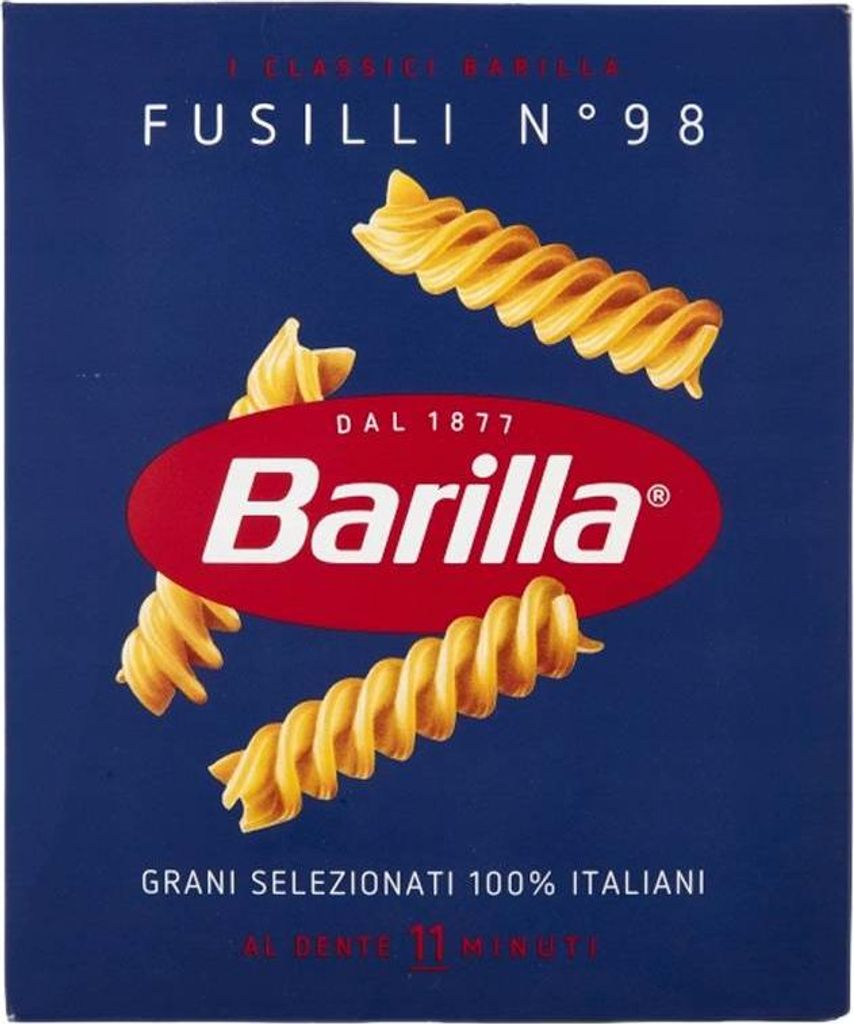 Barilla Fusilli, Fusilli, Krátké těstoviny, 500 g, 11 min, Obrázek produktu 