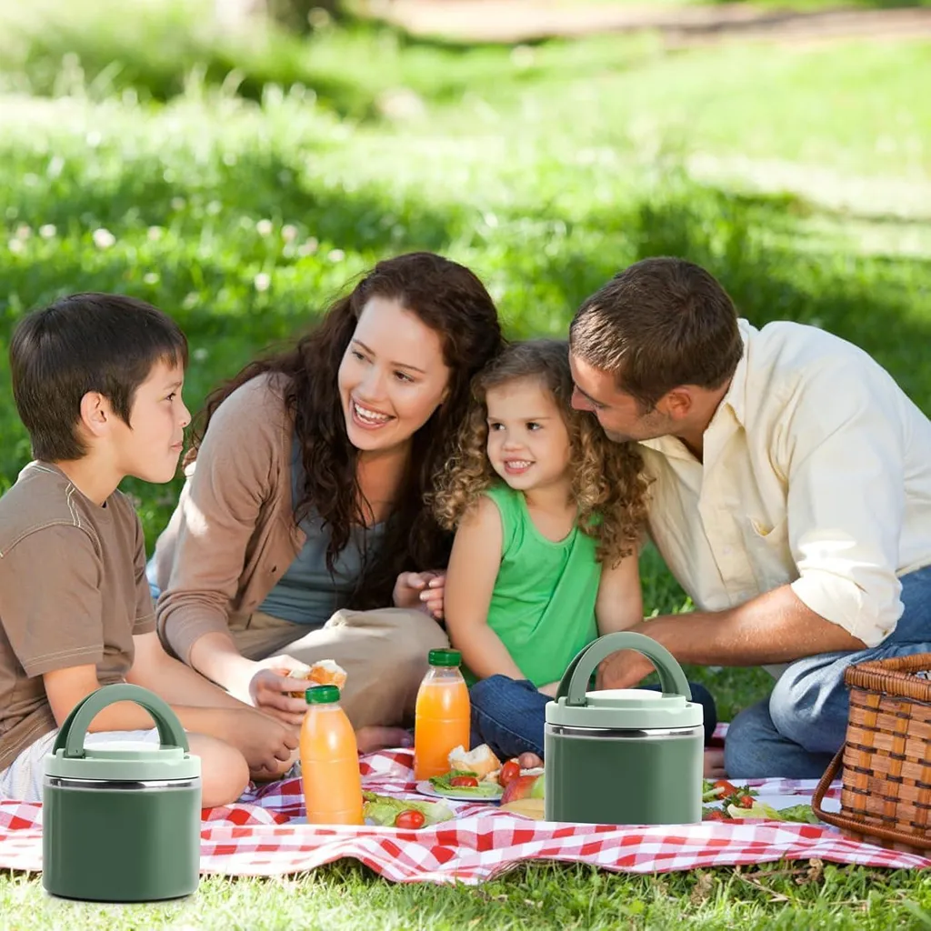 Lunch Box Termica 1000ml: Portapranzo Ufficio Elegante e Ermetico - 5