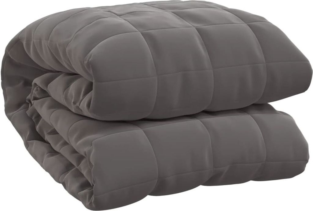 vidaXL Gewichtsdecke Grau 200x200 cm 13 kg Stoff Produktbild 