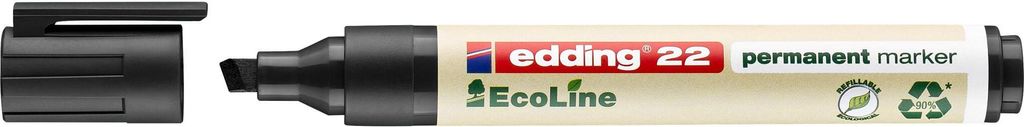 Edding 4-22001 Marcatore permanente EcoLine 1 - 5 mm, nero, Immagine del prodotto 