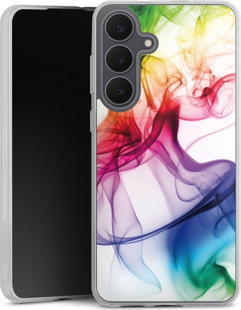 DeinDesign Handyhülle für Samsung Galaxy S25 FE Silikon Hülle Case Smartphone Schutzhülle Farbe Regenbogen Wasser