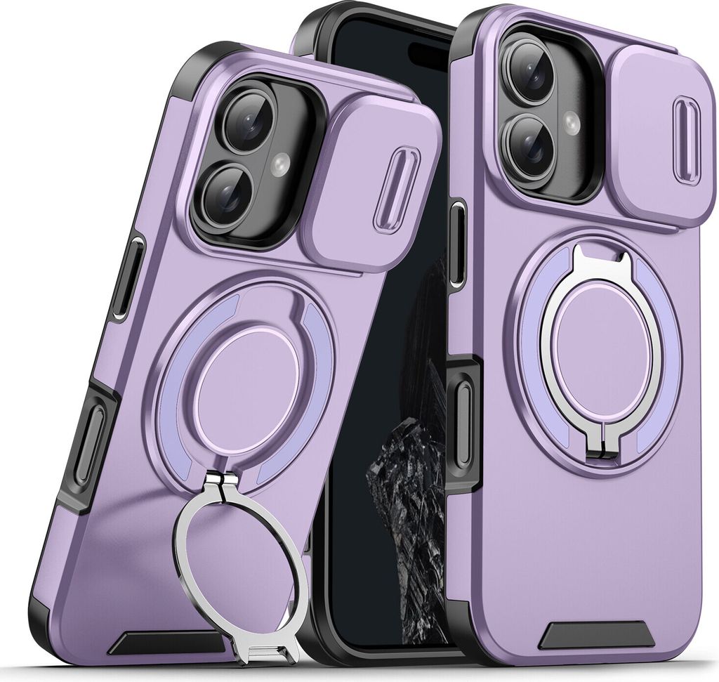 Étui double couche pour iPhone 16 Plus, avec couvercle Image du produit 