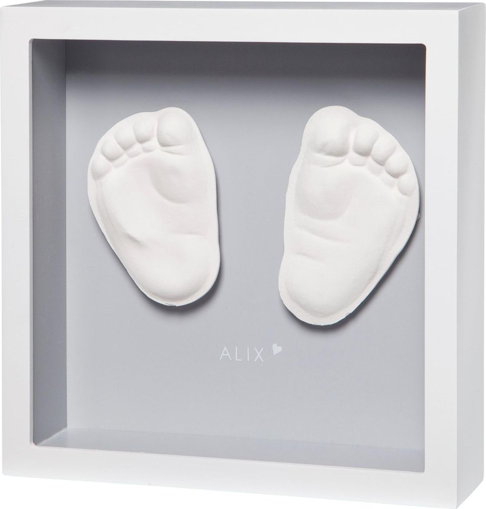 Baby Art My Little Steps Grey, Hand-/Fuß-Gießen, Weiß Produktbild 